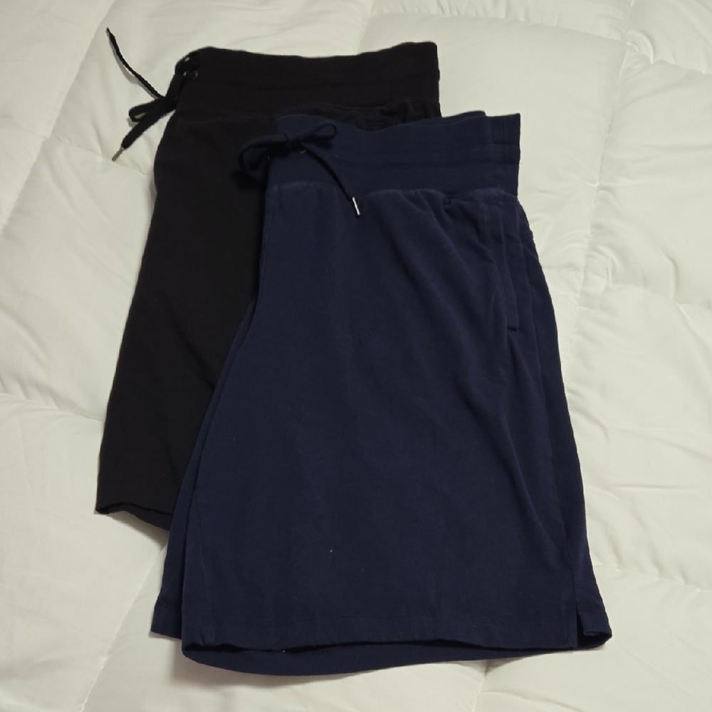 Women's Tech Gear XXL Black and Blue Bermuda Shorts (2 Pair)